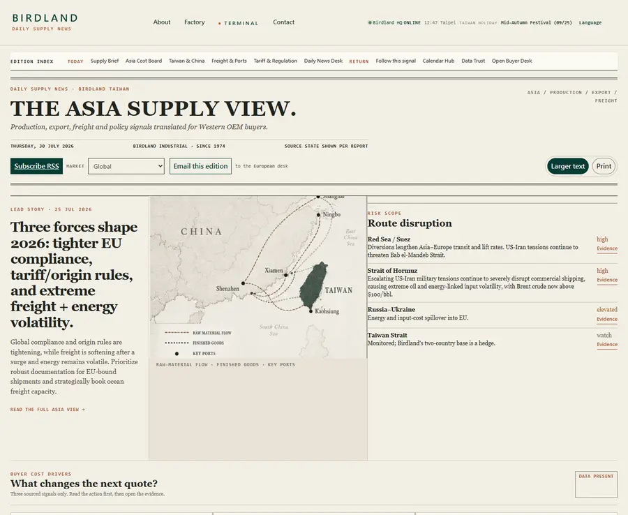 Daily Supply News: the day’s steel, freight and policy signals